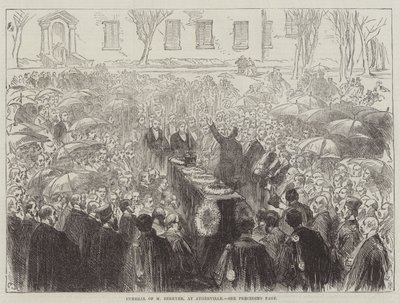 Begrafenis van M Berryer, in Augerville door Sir John Charles Robinson
